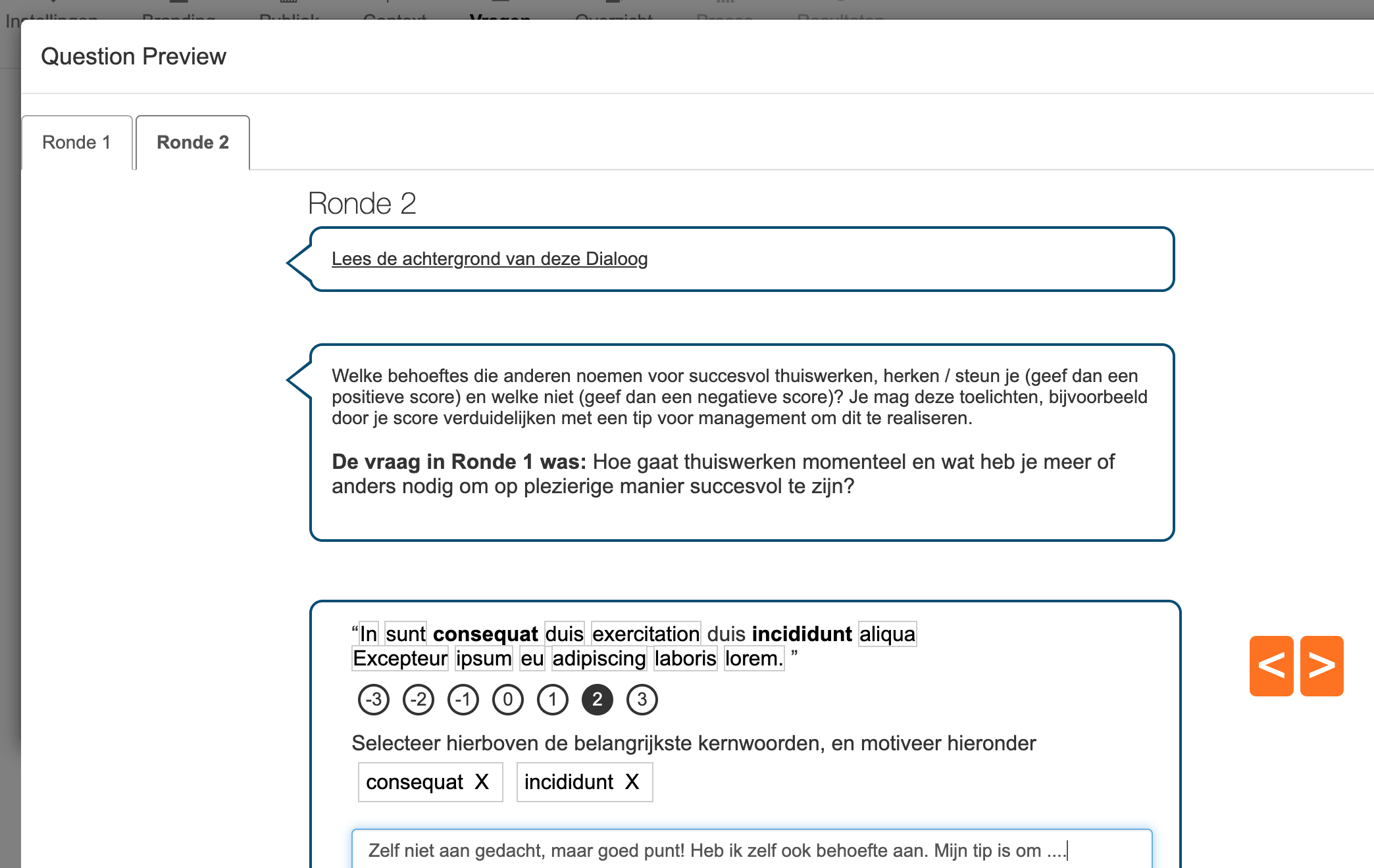 Dialoog ronde 2